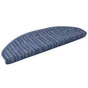 Tappetini per scale autoadesivi 15 pz | Gradini per Scale Blu 65 x 21 x 4 cm