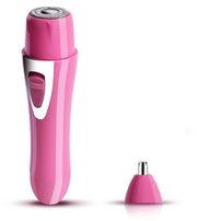 Epilatore per donne - Set di rimozione peli 2 in 1 - Utilizzo duraturo - Colore rosso - Rasatura efficace - Adatto per viso, mento, braccio, gamba...