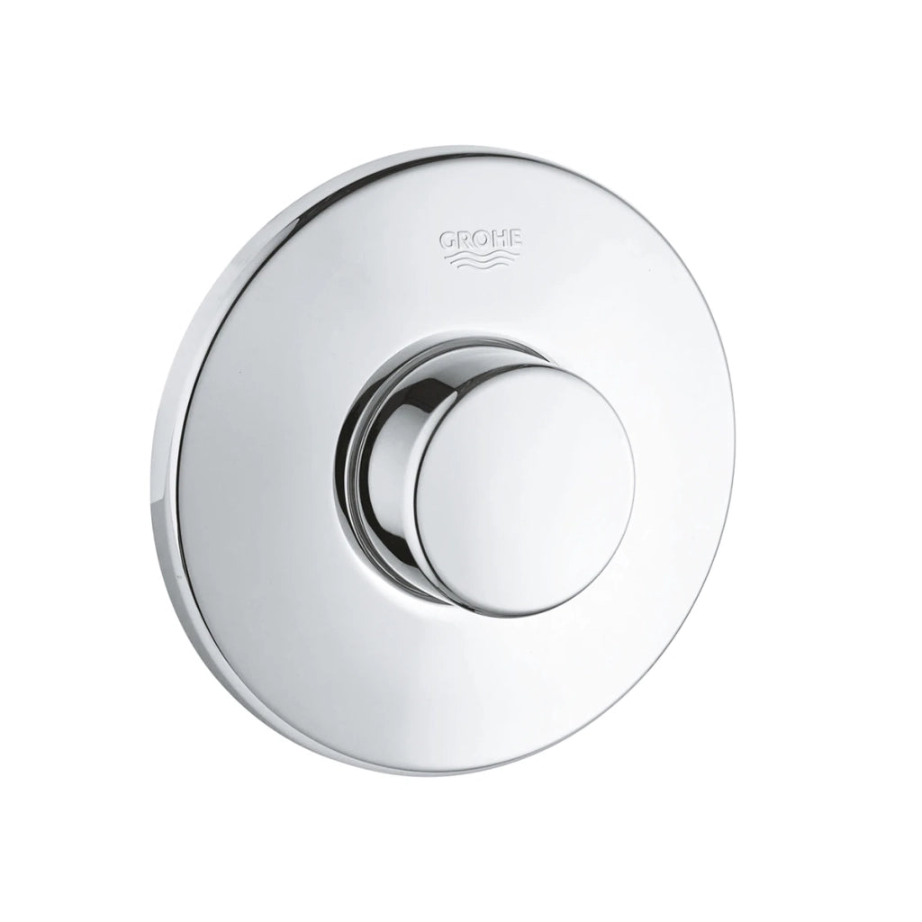 Pulsante azionamento pneumatico in cromo con rosone da 100 mm - DianFlex