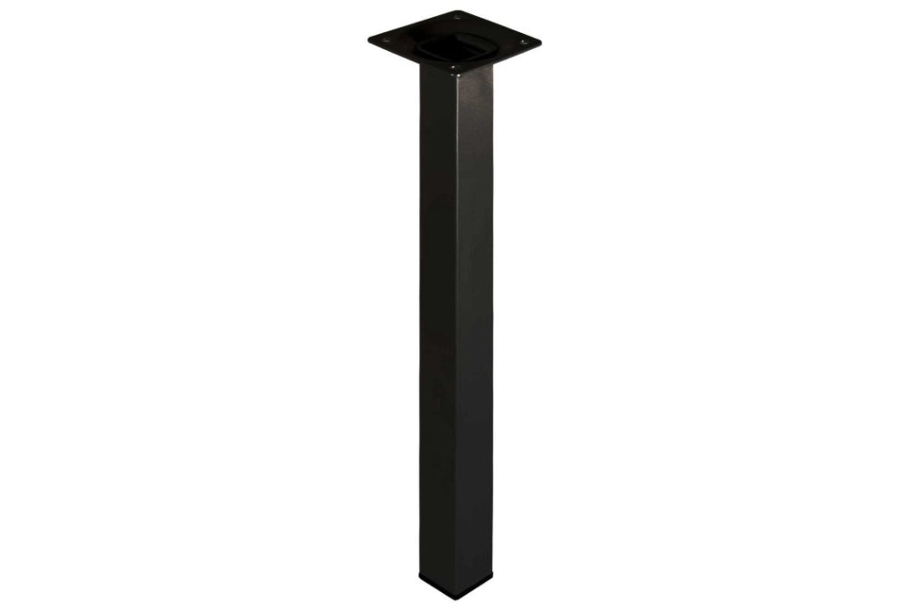 Piede Quadro Nero 25X25.H 200 Set 5 Pezzi - Masidef