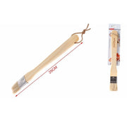 Trade Shop - Pennello Per Barbecue Grigliate 29cm Legno Spalmare Oli Salsa Marinature 2406326 -