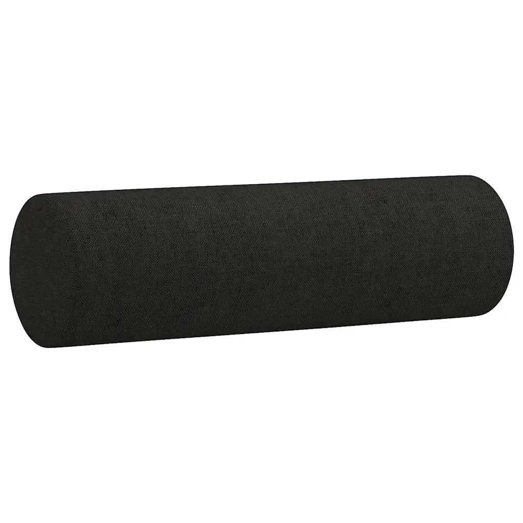 Divano a 2 Posti con Cuscini-Sofa 2 Posti con Cuscini Nero 120 cm in Tessuto 131891