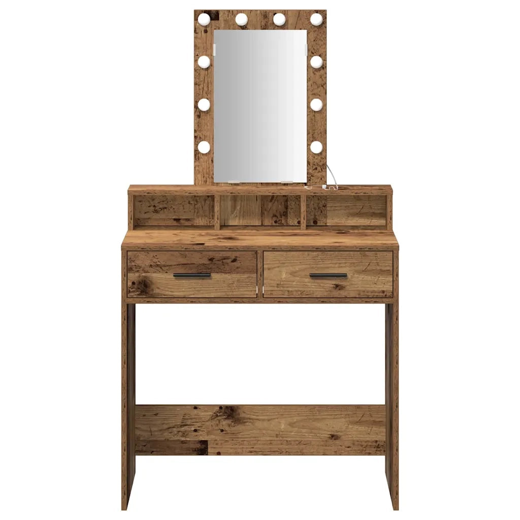 Toeletta | Tavolo da Trucco Marrone 79 x 41 x 140 cm Legno multistrato
