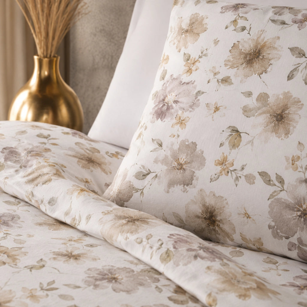 Romorre, Copripiumino Singolo Federa Inclusa, 200x160 cm Bianco Crema
