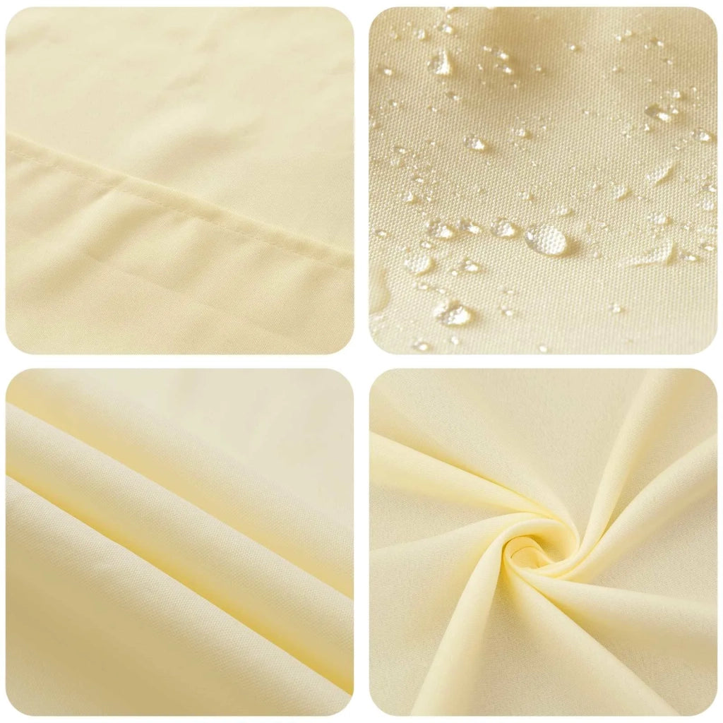 Tovaglia da Tavolo Bianco Crema 140 x 260 cm Poliestere 42039887