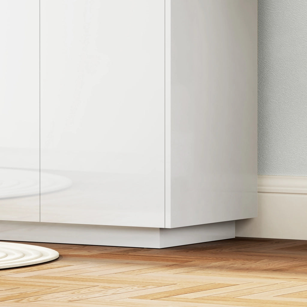 Credenza ¨C zephmum ¨C Bianco Lucido 140x40x75