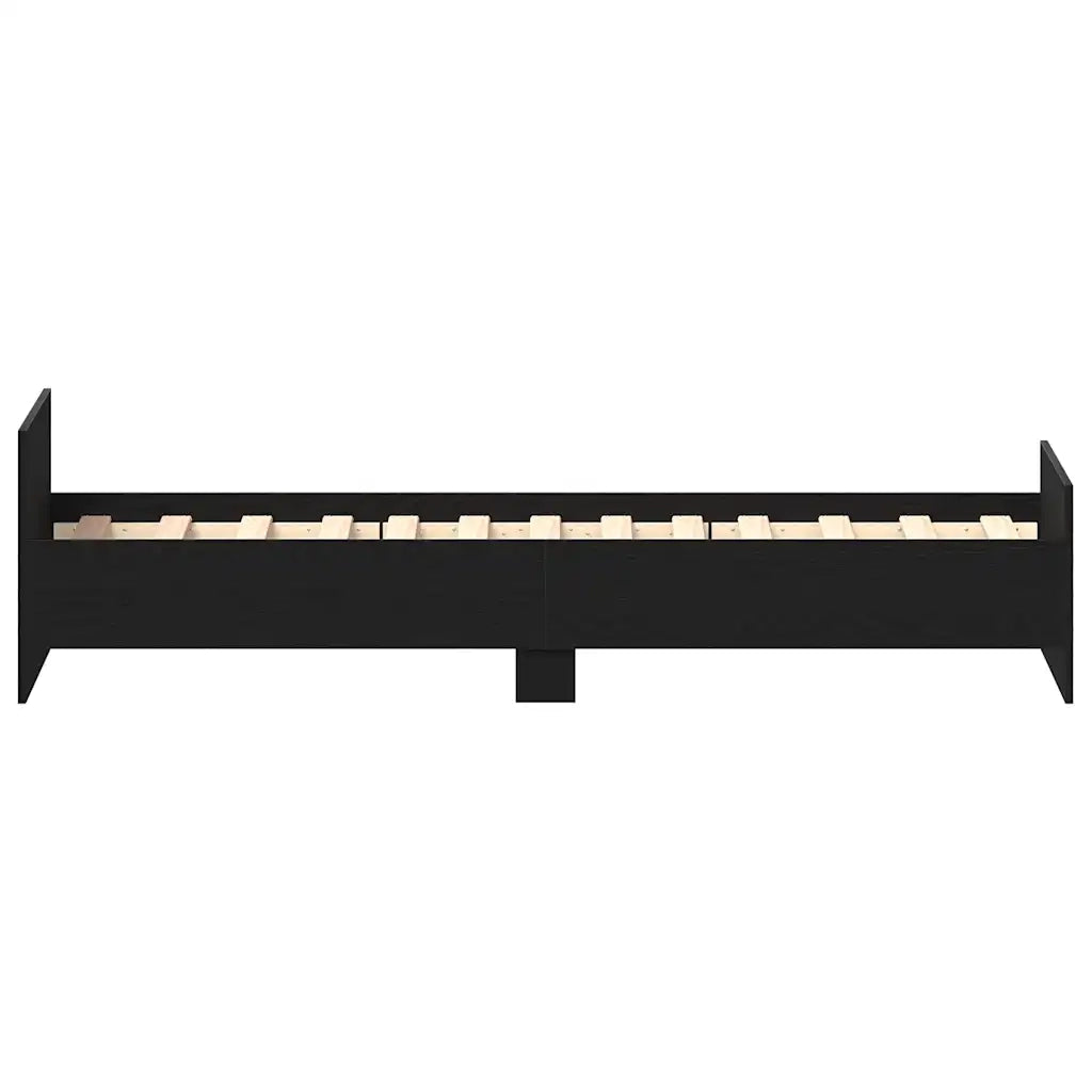 Giroletto senza Materasso Rovere Nero 75x190 cm in Truciolato 862312