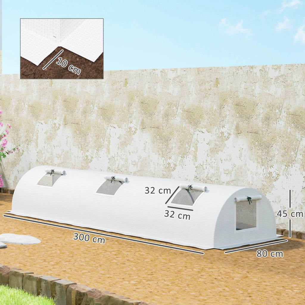 Serra da giardino ¨C zephmum ¨C 300x80x45 cm bianco