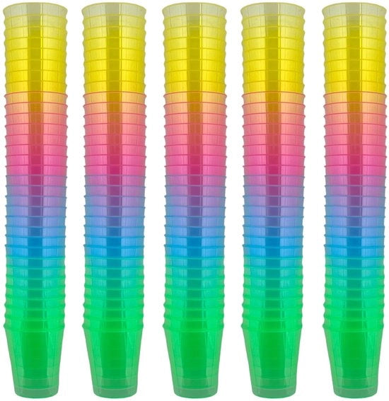 Set di bicchieri da cocktail in plastica - 160 pezzi - 29 ml - resistenti al shock - riutilizzabili