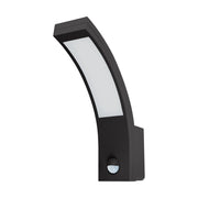 Applique esterna nera ad arco PIR LED 10W IP54 Struhm