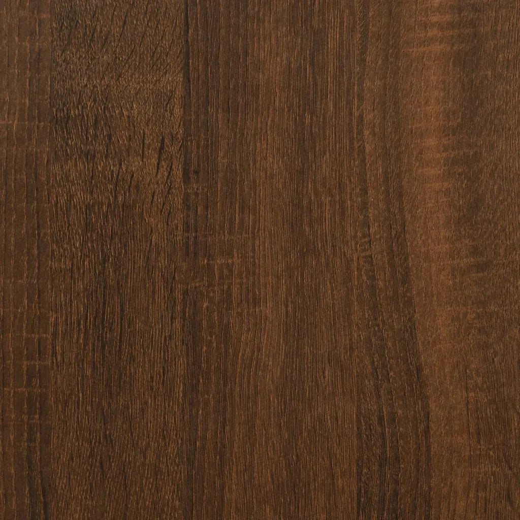 Comodino Rovere Marrone 50x41x65 cm in Legno Multistrato 826091