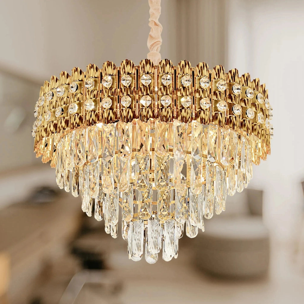 Lampada Cristal G058-cp 60cm Gold