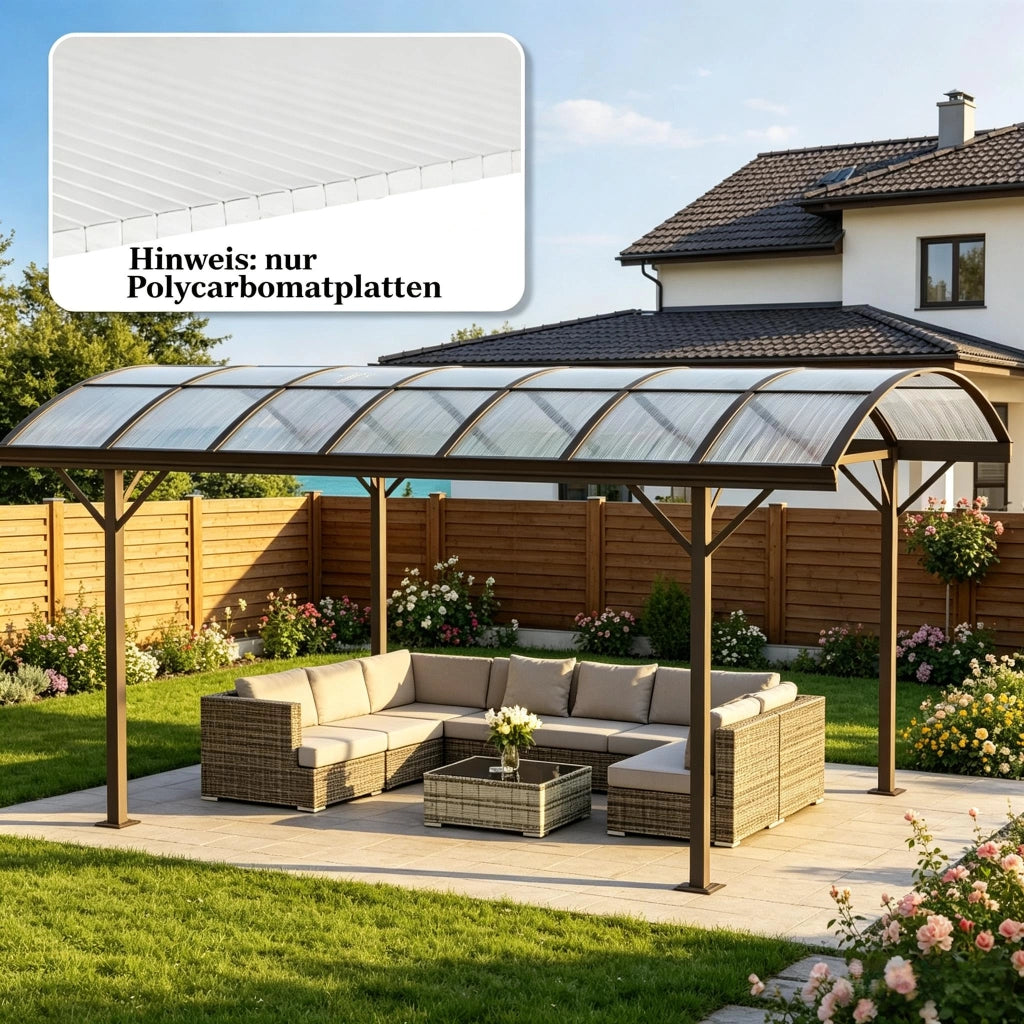 Lastre in policarbonato a doppia parete, spessore 4 mm, trasparenti, 120x60 cm, 10 pezzi, resistenti ai raggi UV, per serre (solo con lastra in polica