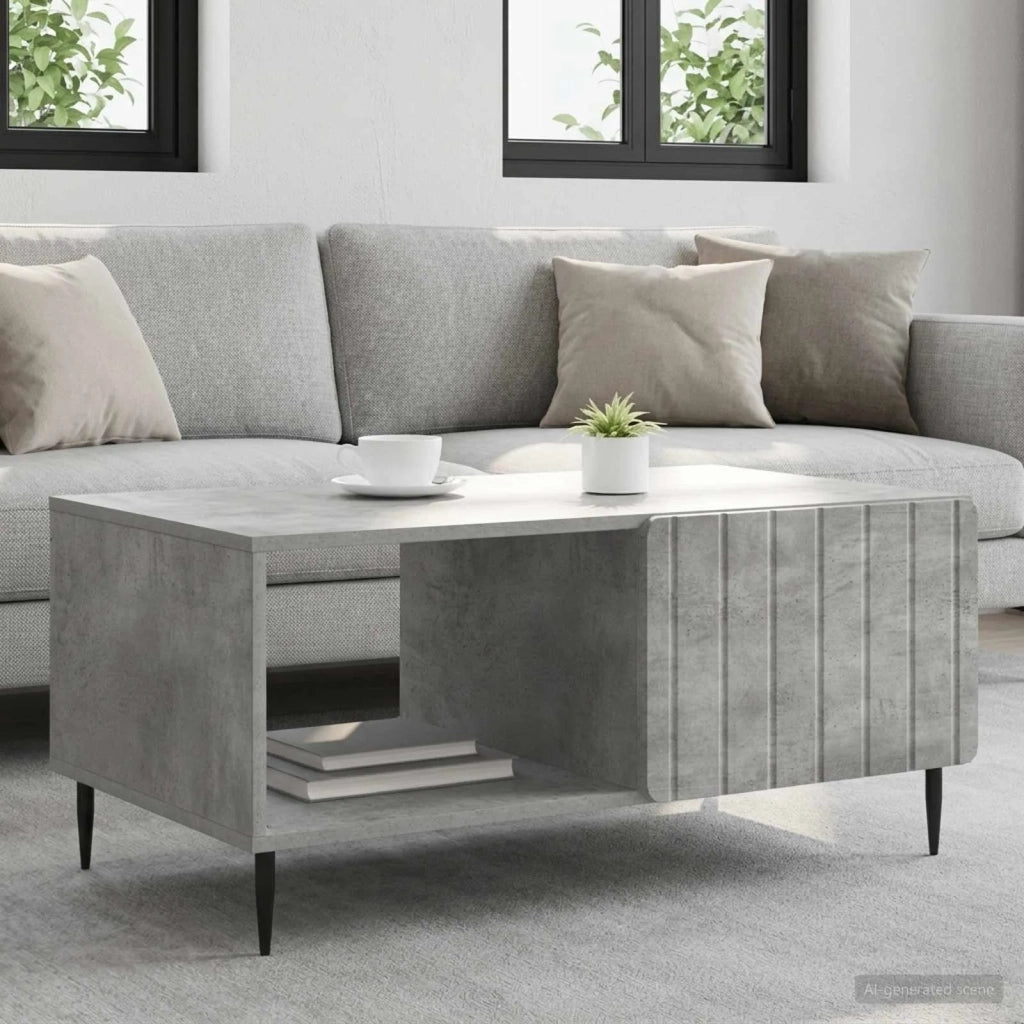 Tavolino da salotto Grigio Cemento 90 x 50 x 40 cm 894498