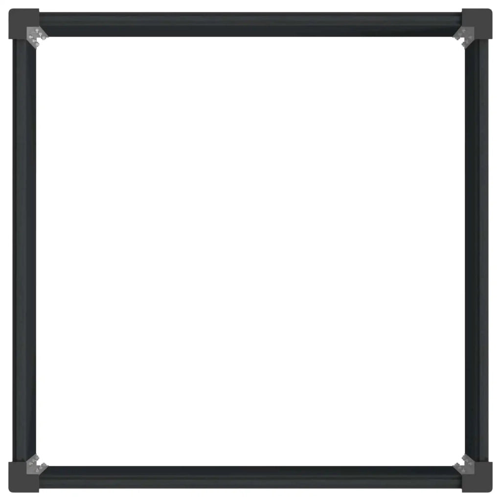 Fioriere | Cassetta per fiori | Letto rialzato da giardino Nero 100 x 100 x 91 cm