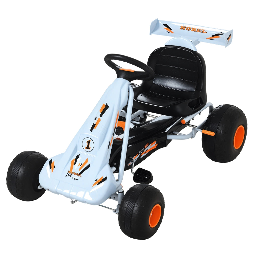 Go-Kart Pedalino per Bambini con Freno a Mano ¨C zephmum ¨C Blu