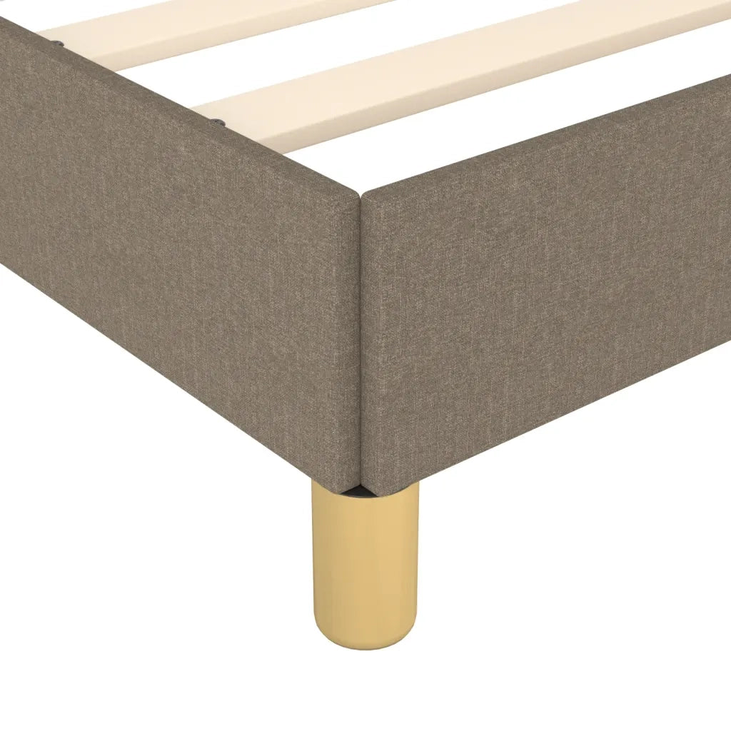 Giroletto senza Materasso-Struttura Letto Tortora 160x200 cm in Tessuto