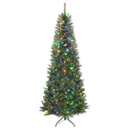 Albero di Natale Illuminato ¨C zephmum ¨C 210 cm con 350 Luci Bianche e Colorate