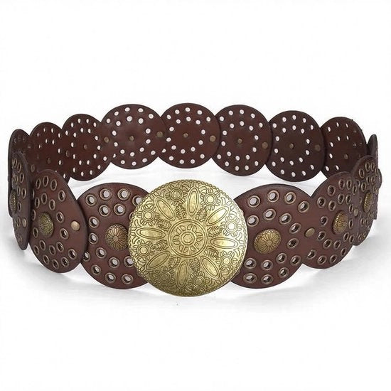 Cintura di pelle alta qualità - Donna - Stile boho/west - Disegno flessibile - Resistente allo scavo - Progettata per il comfort