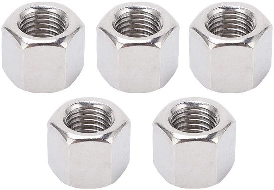 Set di 5 Viti di Accoppiamento a 5 Venti con Testa a 5 Lobi in Acciaio Inossidabile per Uso Interno ed Esterno - M16 x 2,0 - Completo di Filettatura