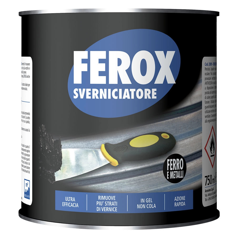 12pz ferox sverniciatore ferro e metalli ml 750 cod:ferx.9035250nlm