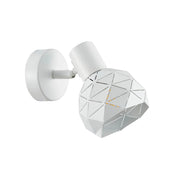 Applique Harley bianca con spot orientabile E14 40W Italux
