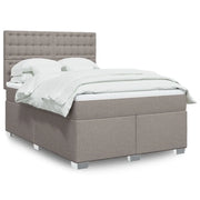 Giroletto a Molle con Materasso Tortora 160x200 cm in Tessuto 3292857