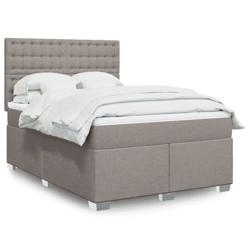 Giroletto a Molle con Materasso Tortora 160x200 cm in Tessuto 3292857