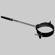 Collare reggitubo nero opaco  dm 100     MADE IN ITALY