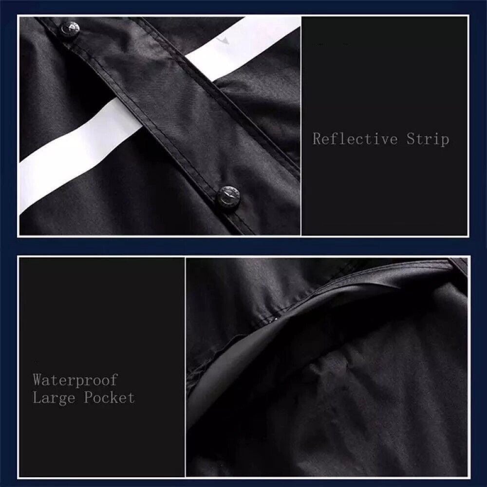 Trade Shop - Tuta Antipioggia Completo Impermeabile Con Giacca E Pantalone Taglia L Xxl -