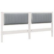 Testiera | Testata imbottita con Testiera | Testata Bianco 180 cm Pino massello