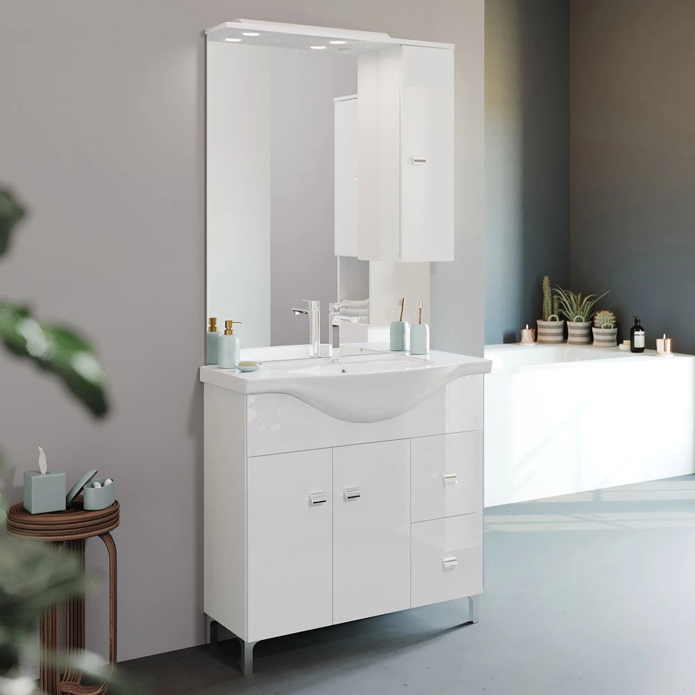 1pz mobile bagno 'smart 85' base 86 x 50 x h.87 cod:ferx.2061108nlm