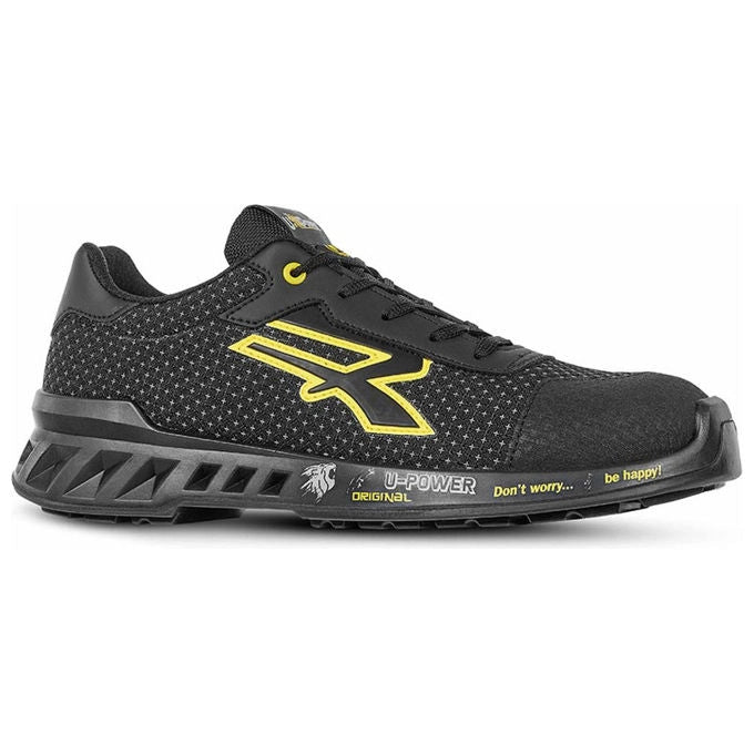 U-Power RV20014 Matt Scarpe Antinfortunistiche S3 SRC CI ESD Puntale Airtoe Aluminium Taglia 39 colore Nero Giallo