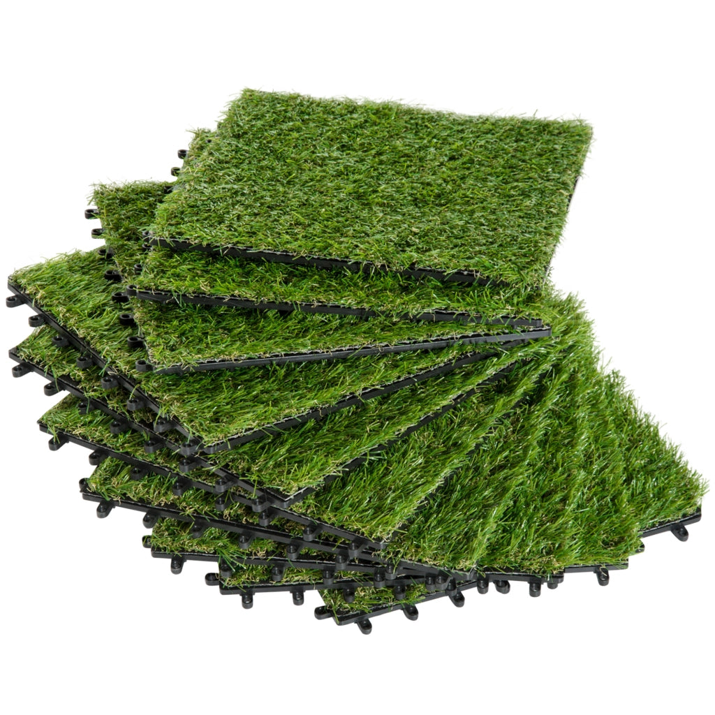 Set Prato Artificiale ¨C Minimal ¨C Verde, 10 pezzi 30x30 cm