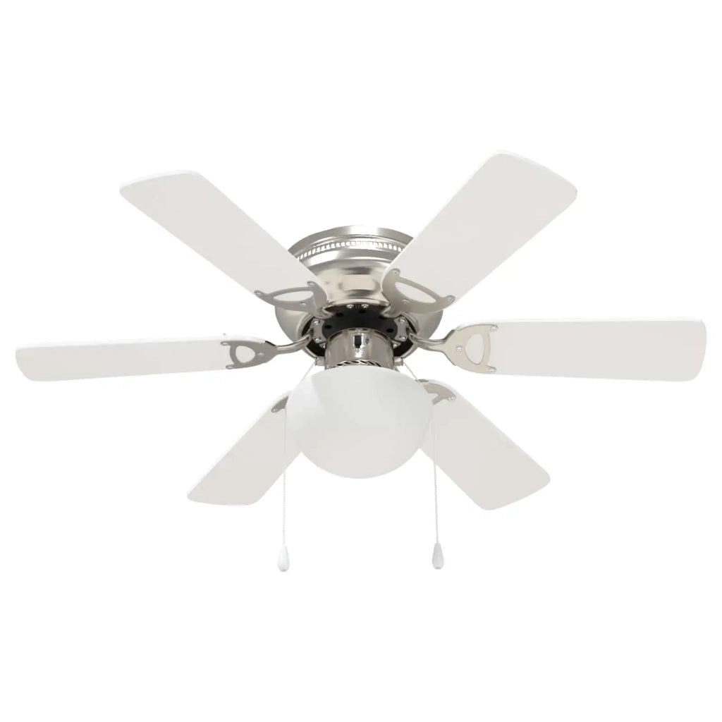 Ventilatore da soffitto con luce Ø 82 cm Bianco 42035660