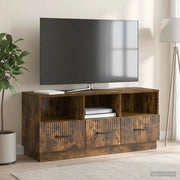 Mobile TV Rovere Fumo 102 x 34,5 x 47 cm Legno ingegnerizzato 895370