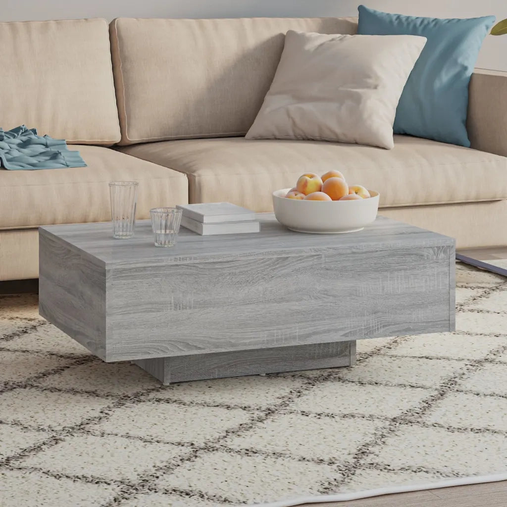 Tavolino da Salotto-Tavolino da soggiorno-Tavolo Grigio Sonoma 85x55x31 cm Legno Multistrato