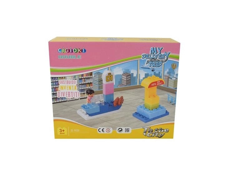 Costruzioni Gioco per Bambini Cigioki Supermarket 22 Pezzi