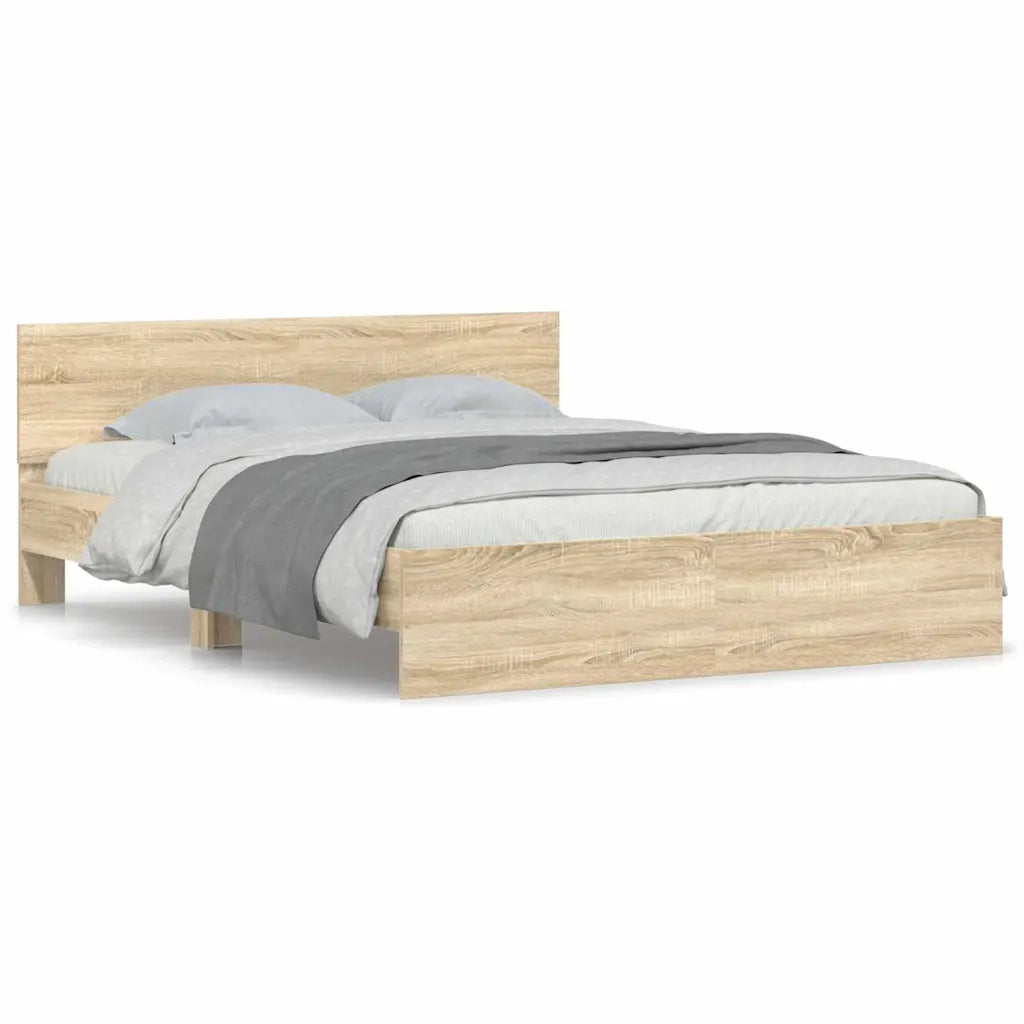 Struttura del letto Sonoma 152 x 203 cm Legno multistrato 3402861