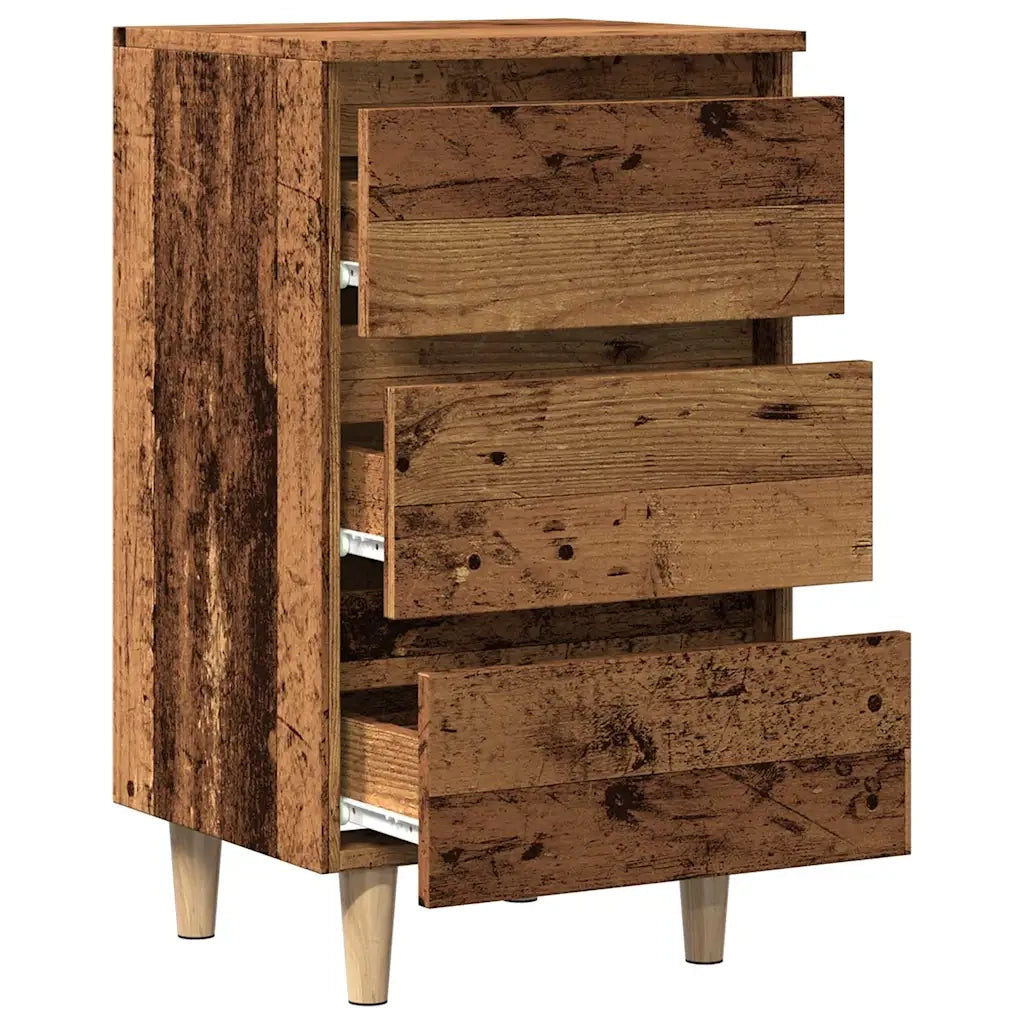 Comodino Legno Vecchio 40x35x69 cm in Legno Multistrato 856420