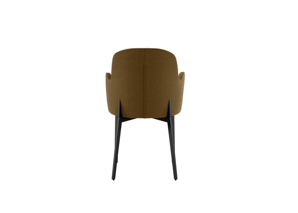Set 4 Sedie Sophia 53,5x62,5x80 cm in Tessuto Easy-Clean Marrone