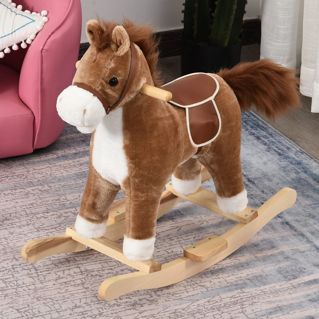 Cavallo a Dondolo per Bambini ¨C Minimal ¨C Marrone