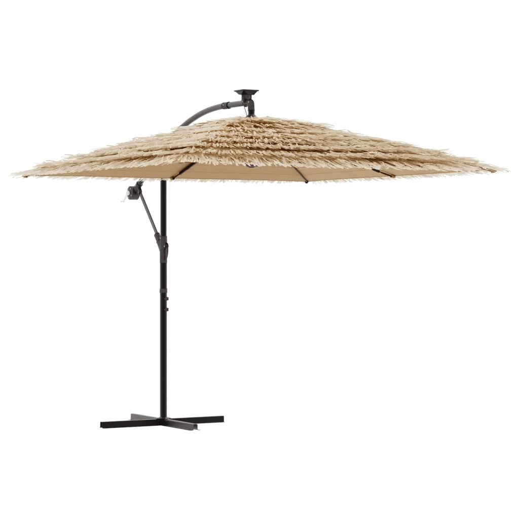 Ombrellone Giardino con Palo in Acciaio Marrone 246x246x230 cm 4005074