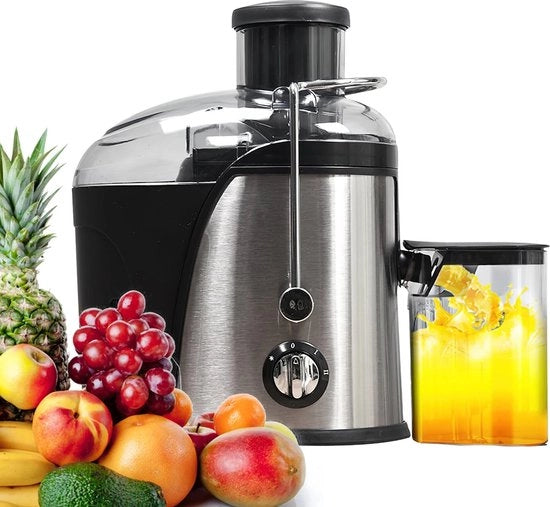 Sapifrutta elettrica per verdure e frutta - Centrifuga per frutta e verdure - Juicer elettrico per frutta e verdure - Tritacarote elettrico per frutta e verdure - Zucca per frutta e verdure nera