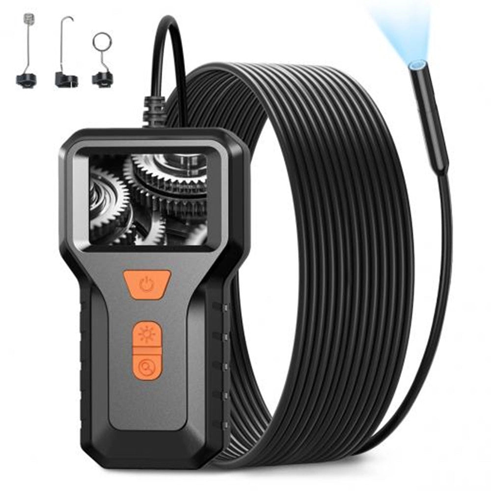 Trade Shop - Telecamera Endoscopica Ispezione Cavo 5mt Immagine 1080p Batteria 2600mah 8 Led -