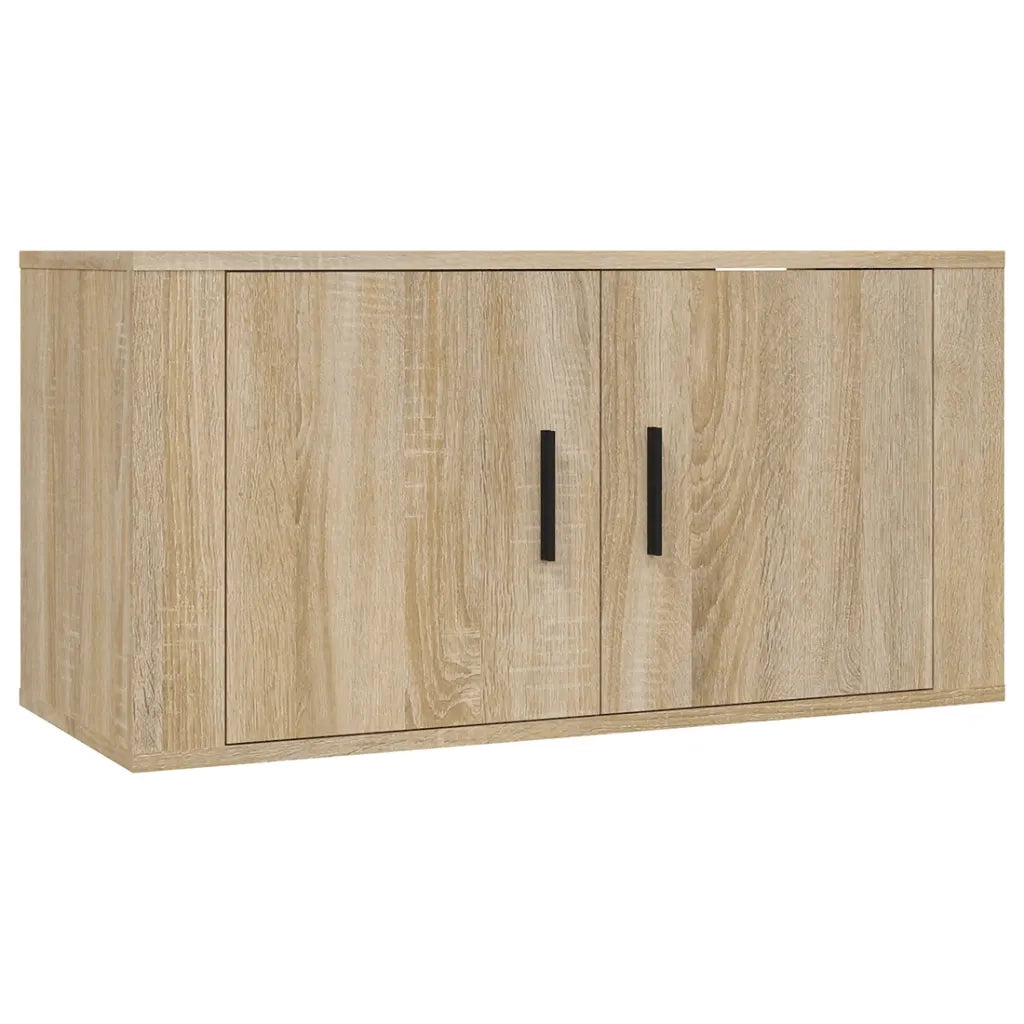 Mobile Porta TV a Parete-Mobile per TV-Credenza TV rovere sonoma 80x34,5x40 cm