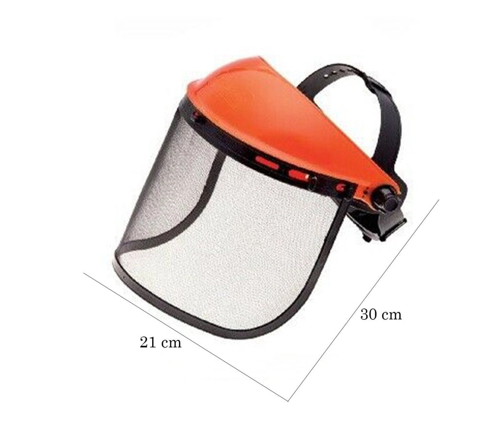 Visiera Protettiva Occhi Viso Rete Casco Sicurezza Stringitesta regolabile