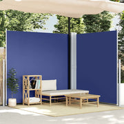 Tenda da Sole Laterale Retrattile-Tenda parasole per balcone per giardino Blu 220x600 cm 735372