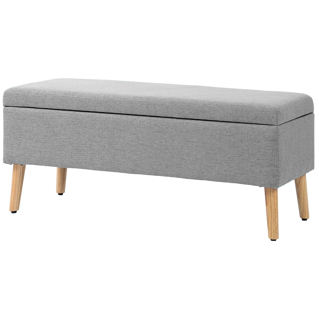 Divano con contenitore in tessuto ¨C Minimal ¨C Grigio 110x39x45cm