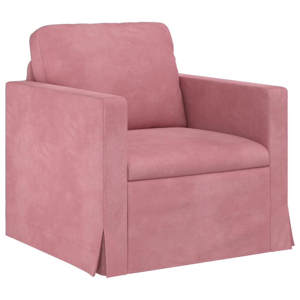 Divano 2 pcs Rosa 228 x 78 x 80 cm Velluto